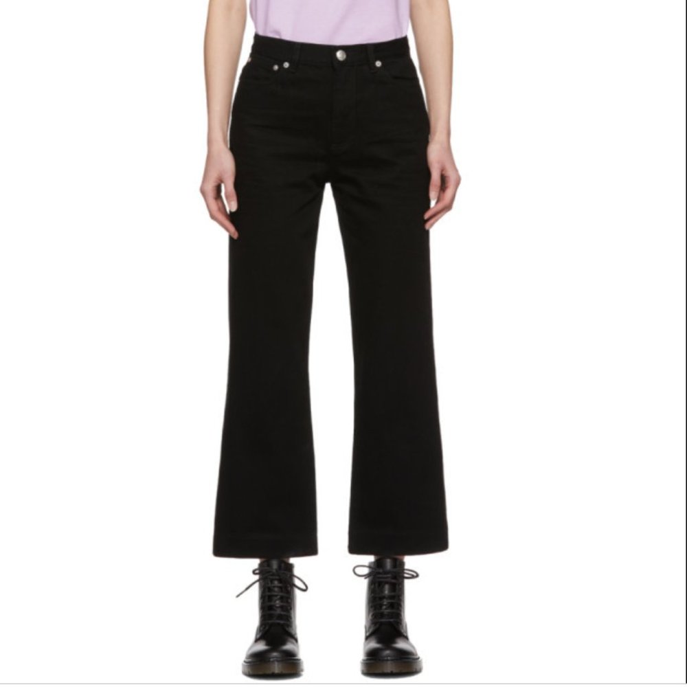 A.P.C. Black Sailor jeans in size 31 in EUC